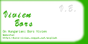 vivien bors business card